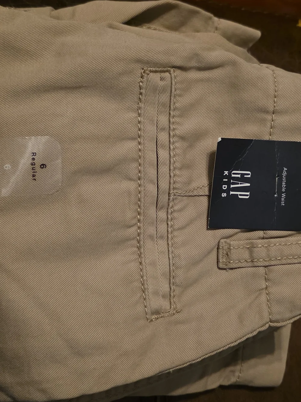 GAP Kids Khaki Flat-Front Shorts